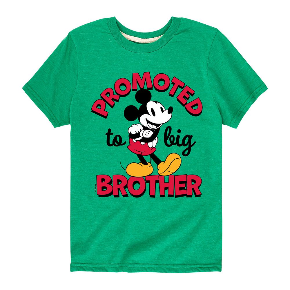 Disney's Mickey Mouse Boys 8-20 Promoted Big Brother Graphic Tee