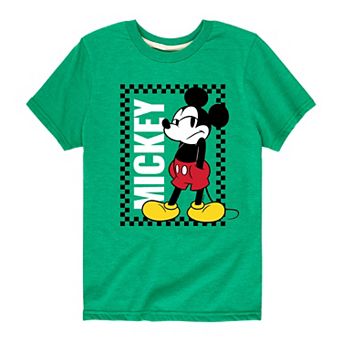 Disney's Mickey Mouse Boys 8-20 Checker Graphic Tee