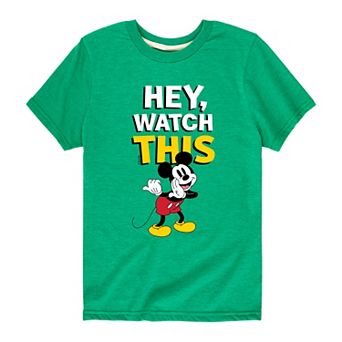Disney's Mickey Mouse Boys 8-20 Watch This Graphic Tee