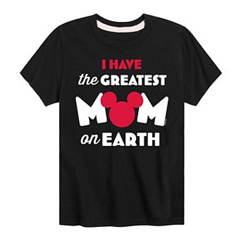 Disney's Boys 8-20 Greatest Mom On Earth Graphic Tee
