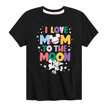 Disney's Boys 8-20 Love Mom To The Moon Graphic Tee