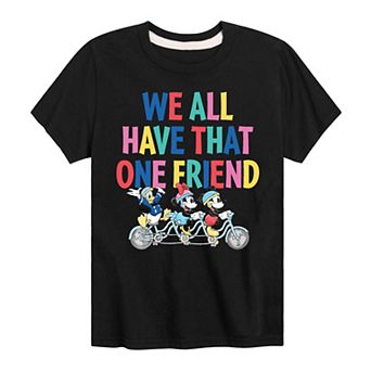Disney's Mickey Mouse & friends Boys 8-20 All Have That One Friend Graphic Tee