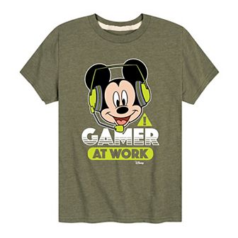 Disney's Mickey Mouse Boys 8-20 Gamer At Work Graphic Tee