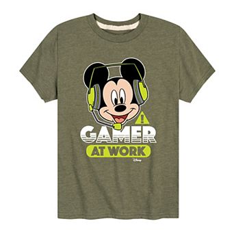 Disney's Mickey Mouse Boys 8-20 Gamer At Work Graphic Tee