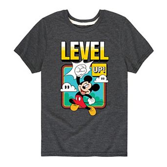 Disney's Mickey Mouse Boys 8-20 Level Up Gamer Graphic Tee