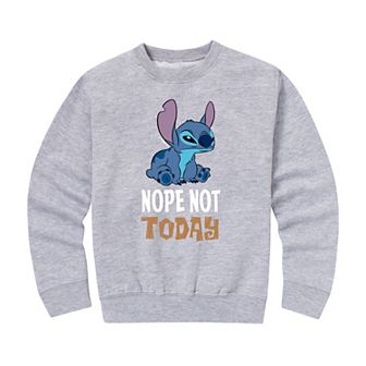 Disney's Lilo & Stitch Not Today Graphic Fleece Pullover
