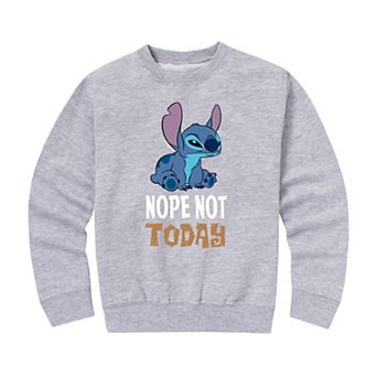 Disney's Lilo & Stitch Not Today Graphic Fleece Pullover