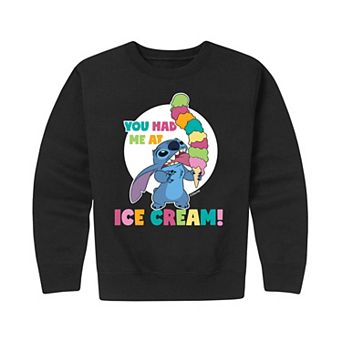 Disney's Lilo & Stitch Boys 8-20 Ice Cream Graphic Fleece Pullover