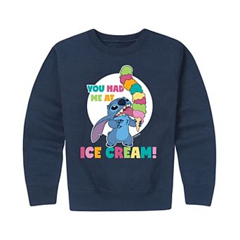 Disney's Lilo & Stitch Boys 8-20 Ice Cream Graphic Fleece Pullover