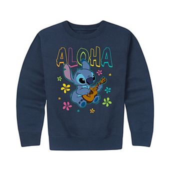 Disney's Lilo & Stitch Boys 8-20 Aloha Graphic Fleece Pullover