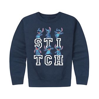 Disney's Lilo & Stitch Boys 8-20 Poses Graphic Fleece Pullover