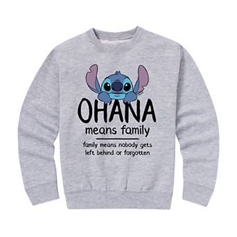 Disney's Lilo & Stitch Boys 8-20 Ohana Family Graphic Fleece Pullover