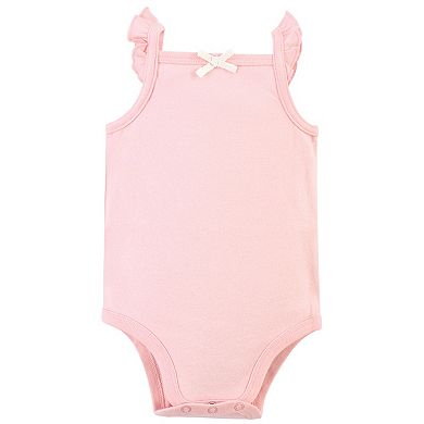 Touched by Nature Baby Girl Organic Cotton Bodysuits 5pk, Bright Butterflies