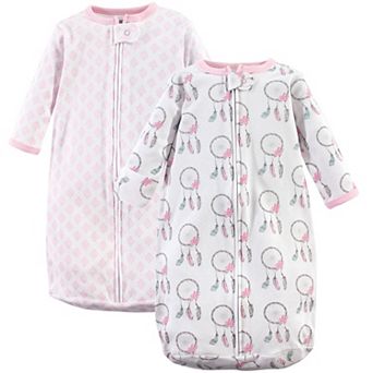 Hudson Baby Infant Girl Cotton Long-Sleeve Wearable Sleeping Bag, Sack, Blanket, Dream Catcher