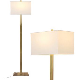 Brightech Stella 60" Led Standing Floor Lamp With Rectangular Shade