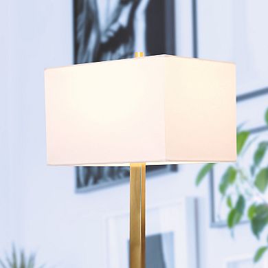 Brightech Stella 60" Led Standing Floor Lamp With Rectangular Shade