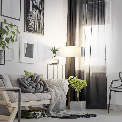 Brightech Stella 60" Led Standing Floor Lamp With Rectangular Shade