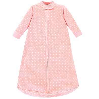 Hudson Baby Infant Girl Long-Sleeve Fleece Sleeping Bag, Floral, 0-9 Months