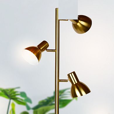 Ethan LED Floor Lamp - Brass