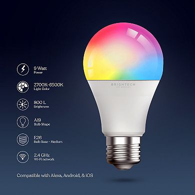 A19 RGB Color Changing LED Smart Bulb