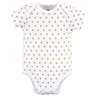 Hudson Baby Infant Girl Cotton Bodysuits 3pk, Girl Daddy