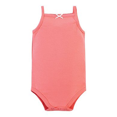 Infant Girl Cotton Sleeveless Bodysuits 5pk