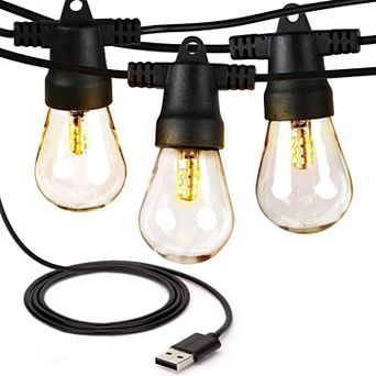 Brightech Ambience Pro 24.5 Ft. Usb-powered Led String Lights With Warm White Hue