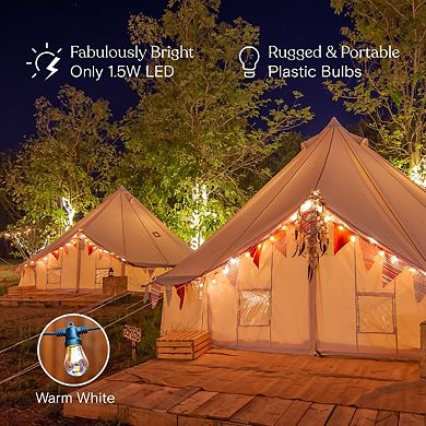 Brightech Ambience Pro 24.5 Ft. Usb-powered Led String Lights With Warm White Hue