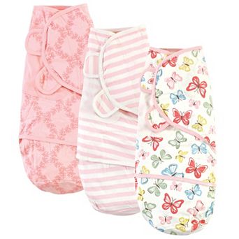 Touched by Nature Baby Girl Organic Cotton Swaddle Wraps, Butterflies