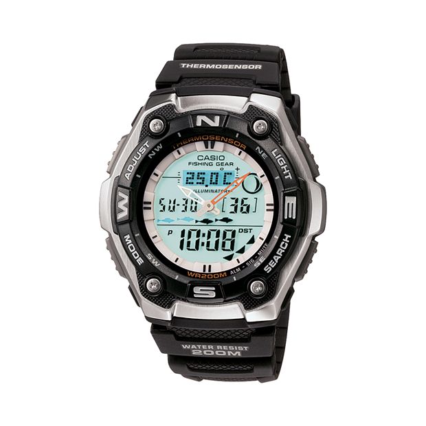 Casio Men's Sports Gear Analog & Digital Chronograph Fishing Watch