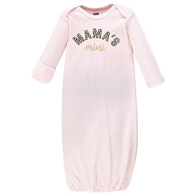 Hudson Baby Infant Girl Cotton Gowns, Leopard Mamas Mini