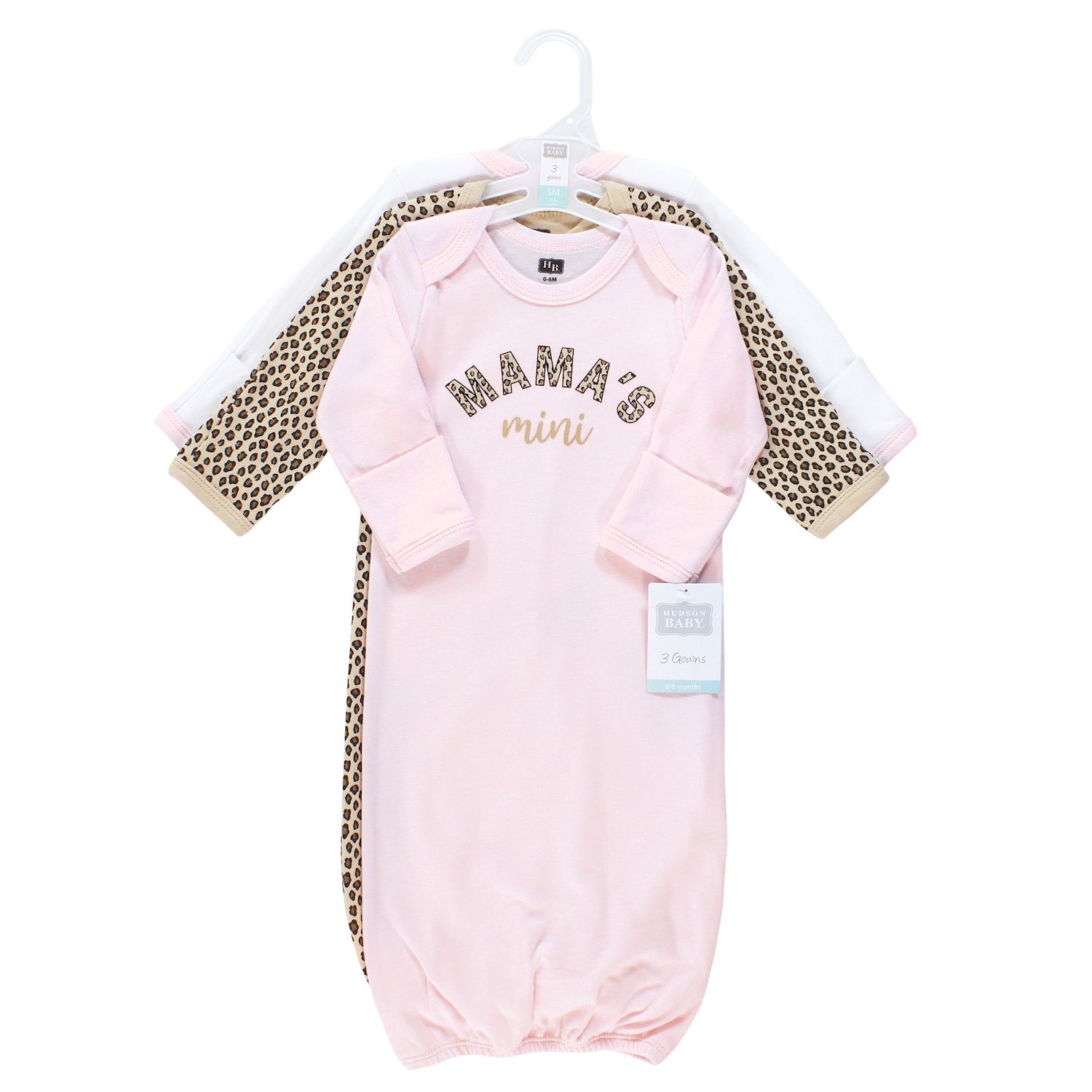 Vestido Bebê Menina Hudson Baby - Algodão Estampa Leopardo 0-6 Meses