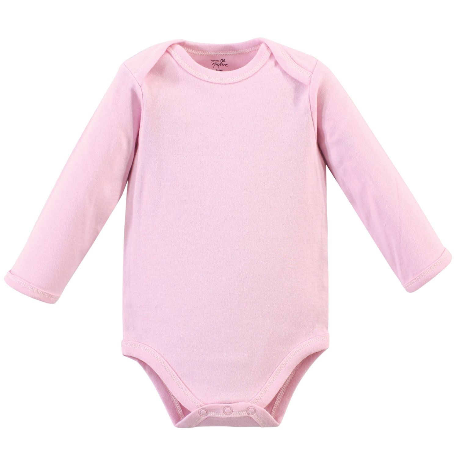 Touched By Nature Baby Girl Organic Cotton Long-Sleeve Bodysuits 5pk ...