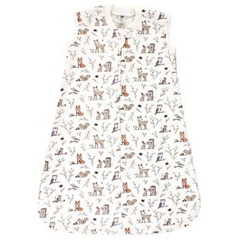 Hudson Baby Infant Girl Premium Quilted Sleeveless Sleeping Bag and Wearable Blanket, Enchanted Forest