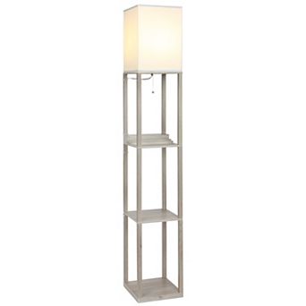 Brightech Maxwell 63" Led Shelf Lamp With Usb Port And Power Outlet