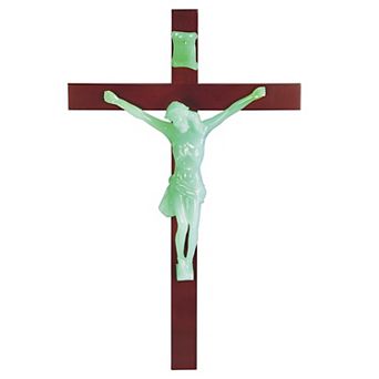 FC Design Jesus Nailed On The Cross 22"H Luminous Crucifix Holy Statue Grows In The Dark Religious Decoration Figurine Sculpture Home Room Decor