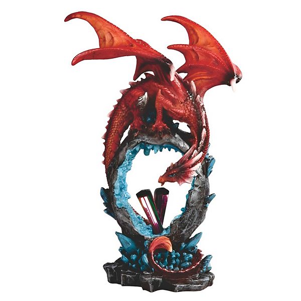 FC Design 10.5"H Red Dragon with Rainbow Icicle Statue Fantasy ...