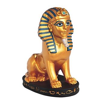 FC Design 6.75"H Great Sphinx of Giza Black and Gold Egyptian Sphinx Statue Home Decor Figurine Home Room Decor