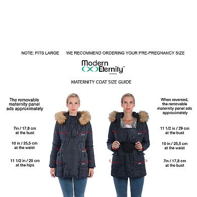 3in1 Rachel Maternity Coat Quilted Mid-Thigh Puffer