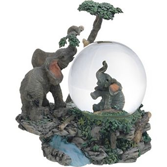FC Design 4"H Elephant Glitter Snow Globe Statue Decoration Figurine Home Room Decor