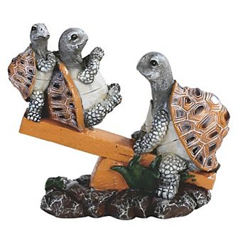FC Design 6"H Turtle Family Playing on Seesaw Figurine Home Room Decor