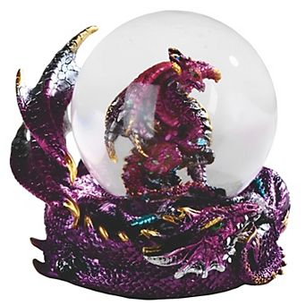 FC Design 4.25"W Purple Dragon Glitter Snow Globe Statue Decoration Figurine Home Room Decor