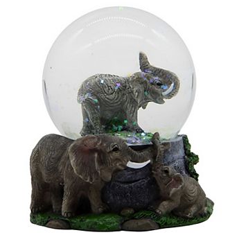 FC Design 3.5"H Elephant Glitter Snow Globe Statue Fantasy Decoration Figurine Home Room Decor