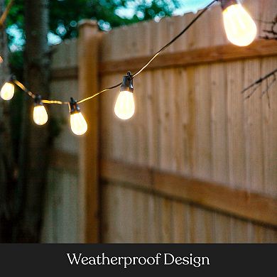 Brightech Solar Led Flame Bulb Halloween Holiday String Lights - 5w, 27 Ft, 2700k