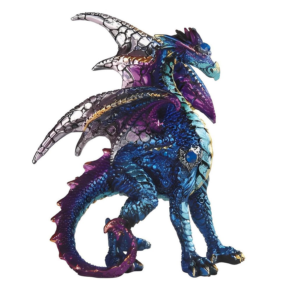 FC Design 5"H Blue and Purple Dragon Statue Fantasy Decoration Figurine ...