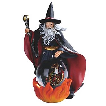 FC Design 8.25"H Wizard Glitter Snow Globe Statue Fantasy Decoration Figurine Home Room Decor