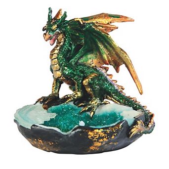 FC Design 3"H Green Dragon Tray Statue Fantasy Decoration Figurine Home Room Decor