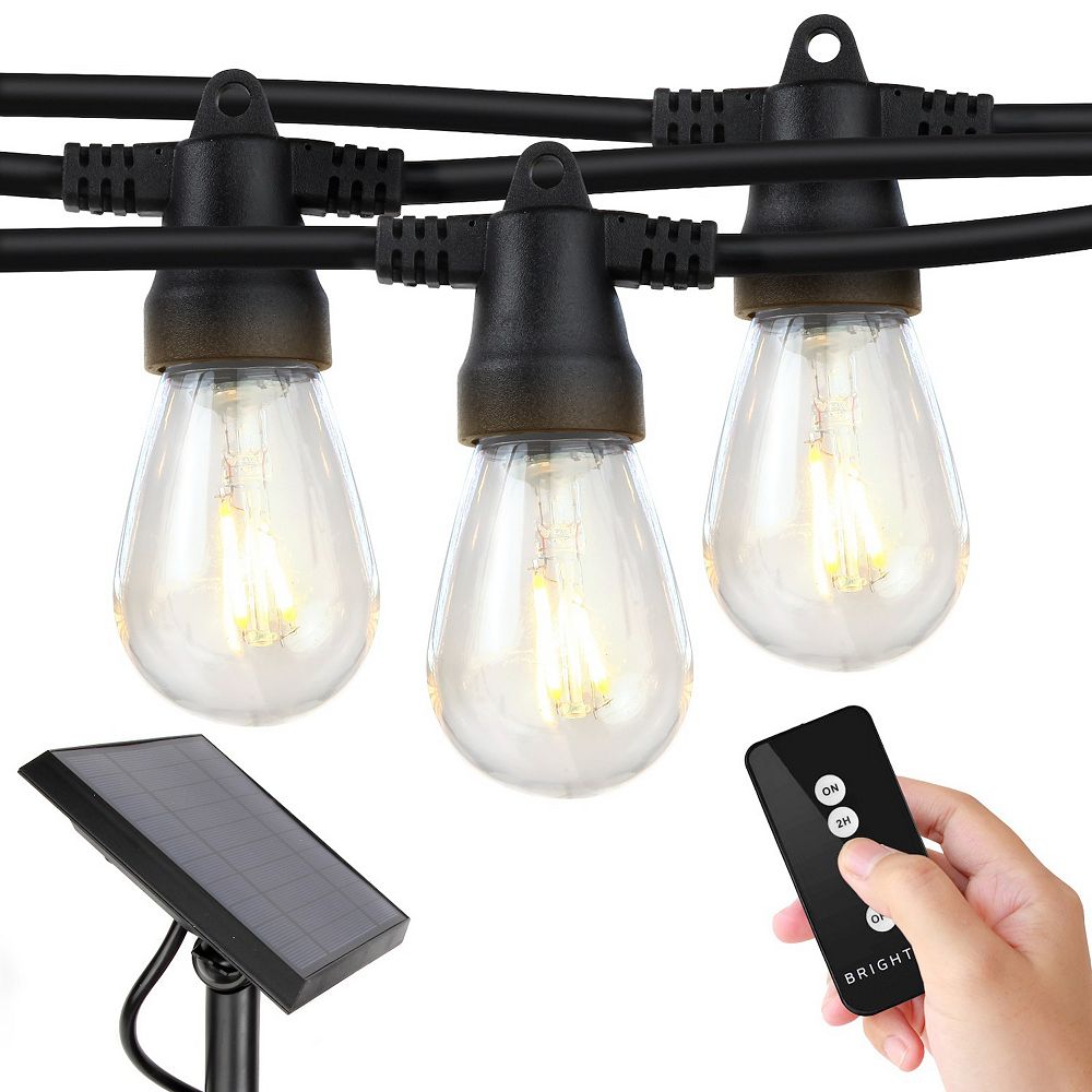 Brightech Ambience Pro 27 Ft. Outdoor Solar Led String Lights With Remote