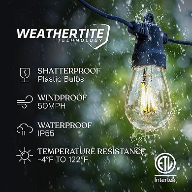 Brightech Ambience Pro 27 Ft. Outdoor Solar Led String Lights With Remote