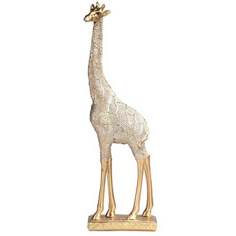FC Design 14.25"H Giraffe Figurine in Gold Finish Sculpture Home Room Decor